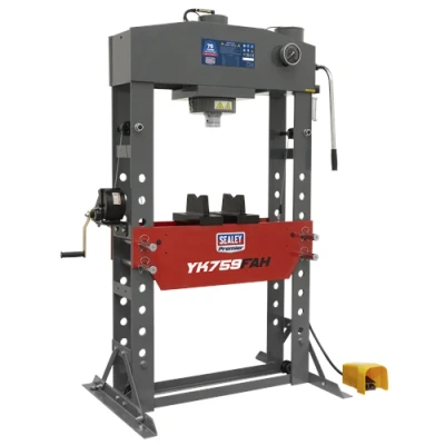 Image of Sealey Premier Air/Hydraulic Press 75 Tonne Floor Type with Foot Pedal