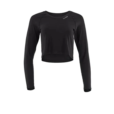 Image of WINSHAPE Aet107 Women&#039;s Super Light Bodycon Functional 3/4 Sleeve Shirt, Skinny Fit, Slim Style ¾ Shirt