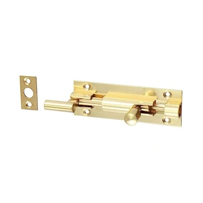 Image of Timco Necked Barrel Bolt Polished Brass (Size 75 x 25mm 1 Each)