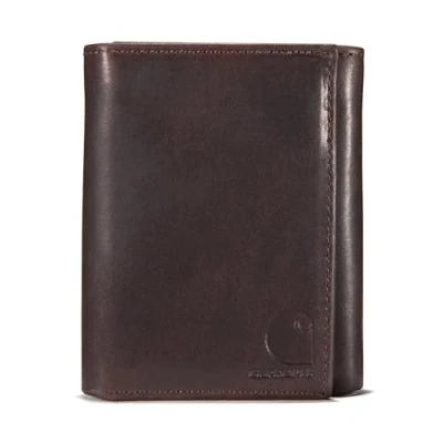 Image of Carhartt Men&#039;s Trifold Wallet Brown One size