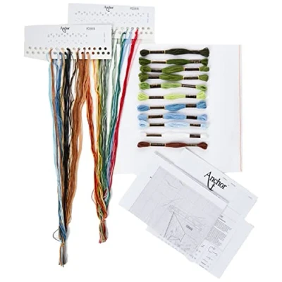 Image of Anchor PCE891 Cross Stitch Kit: Waterways, Multi Colour, 25 x 31cm