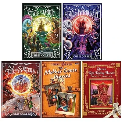 Image of Chris Colfer A Tale of Magic &amp; The Land Stories 5 Books Collection Set (A Magic...,Tale Witchcraft,Tale Sorcery, Mother Goose Diaries Queen Red Riding Hood&#039;s Guide to Royalty)
