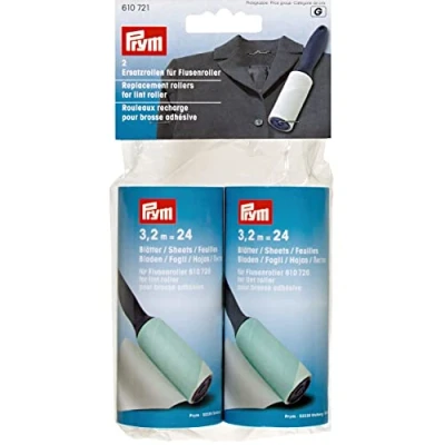 Image of Prym Replacement Rolls, Blue, White, On Size