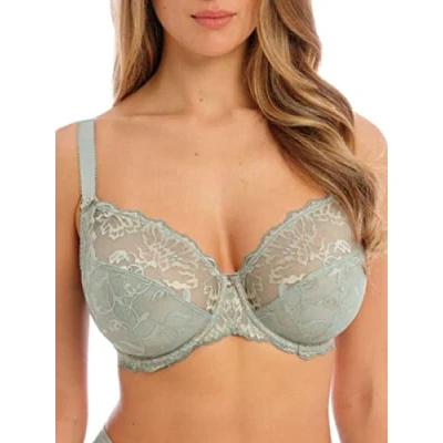 Image of Fantasie Womens Aubree Side Support Bra Green Polyamide Size 30D