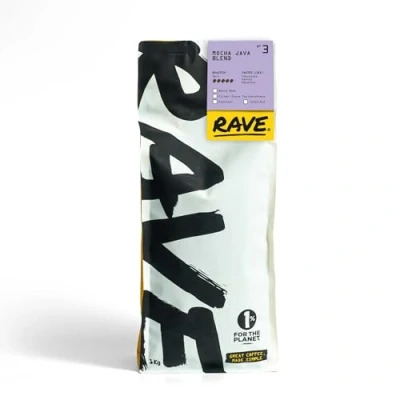 Image of Rave Coffee Mocha Java Blend Nº 3, Cafetière Grind, Freshly Roasted 1Kg