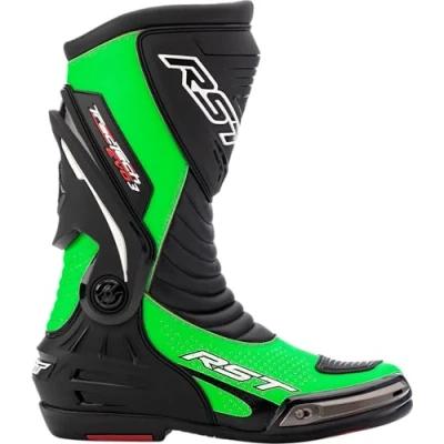 Image of RST Tractech Evo III CE Sport Motorcycle Boots (Green, Black, uk_footwear_size_system, adult, men, numeric, medium, numeric_6)