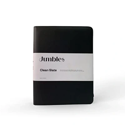Image of Jumble and Co Intentus A4 Conference Folder Organiser Ruled Refill Pad Clean Slate Black (JITBYU 499)