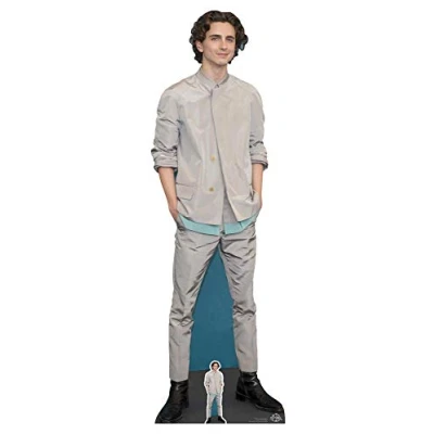 Image of STAR CUTOUTS CS827 Timothee Hal Chalamet Lifesize Cardboard Cutout/Standee/Standup Height 179cm Width 58cm, Solid, Multicolour, Regular