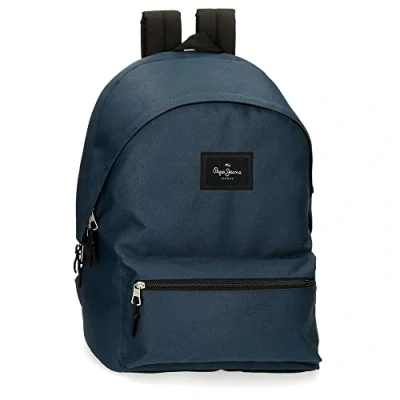 Image of Pepe Jeans unisex, kids Aris luggage messenger bag, blue, 31x44x17.5 cms