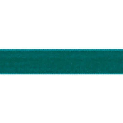 Image of Berisfords Velvet Ribbon, Petrol, 10.2 x 5.6 cm