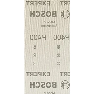 Image of Bosch Professional 10x Expert M480 Sanding Net (for Hardwood, Paint on wood, 93x186 mm, Grit 400, Accessories Orbital Sander)