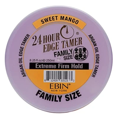 Image of EBIN NEW YORK 24 Hour Edge Tamer Refresh Extreme Firm Hold, 8.25 Oz, Sweet Mango No Flaking, White Residue, Shine and Smooth with Argan Oil &amp; Castor