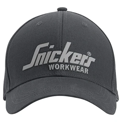 Image of Snickers Logo Cap Steel Grey/Black