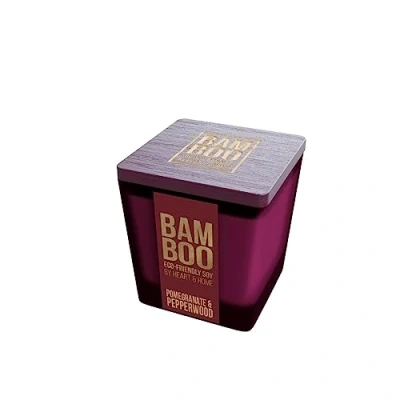 Image of Bamboo Small Candle (Pomegranate &amp; Pepperwood)