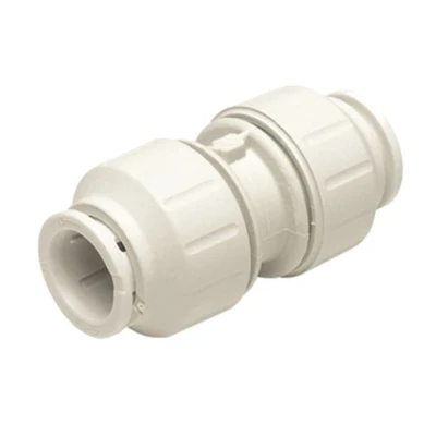 Image of JG Speedfit PEM0410W Straight Connector, White, 10 mm, Set of Pieces