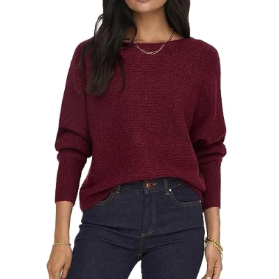 Image of ONLY Onldaniella L/S NOOS Jumper, Women&#039;s, Size: XS, Cabernet melange