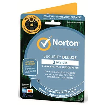Image of Norton Security Deluxe 2023 and Wifi Privacy 1 Year3 DevicePC/Andriod/Mac/iPhones/iPadsActivation Code by Post
