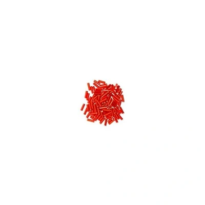 Image of Impex Glass Bugle Beads 8g Red