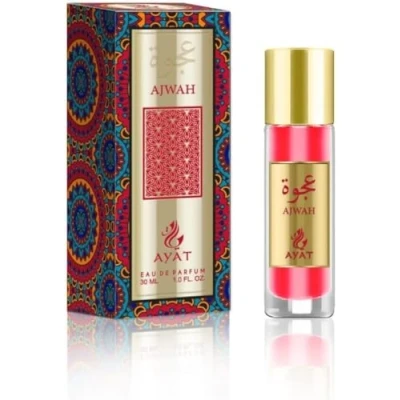 Image of AYAT PERFUMES Ajwah Eau de Parfum 30ml Luxury Oriental Fragrance with Rose, Saffron, Amber, and Musk Unisex Arabian Perfume for Men Women Long Lasting Dubai