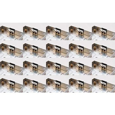 Image of x20 Back Box Repair Clips Replace Damaged Threads or Lugs on Installed Electrical Metal Pattress Boxes