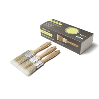 Image of Hamilton 23140 003 Prestige Synthetic Bristle Flat Paint Brush 3pc Set