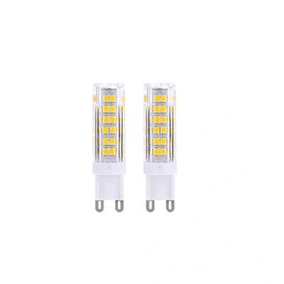 Image of OUKAIDE 2 Pack G9 LED Bulbs 7W 2835LEDs lamp AC220 240V Warm White 3000k Super Bright Bulb 600LM Beam Angle 360 Ceramic Base Non dimmable