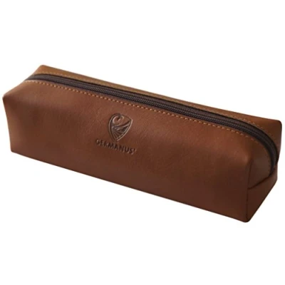 Image of GERMANUS Leather Pencil Case Made in EU (Brown)