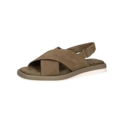 Image of CAPRICE Women&#039;s 9 28102 20 Sandal Flat, Cactus Suede, 6 UK