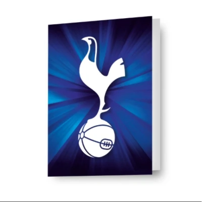 Image of Tottenham Hotspur FC Crest Greetings Card (UK Size: One Size) (Blue/White)