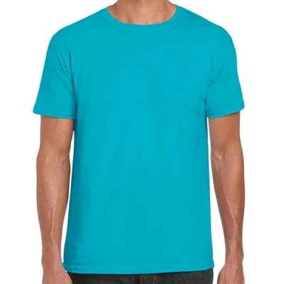 Image of Gildan Softstyle Adult Ringspun T Shirt Tropical Blue* 3XL