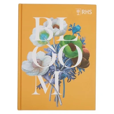Image of RHS The Royal Horticultural Society 160 Page Hardbound Sketchbook (90gsm), Floral Bloom, A5, Multicoloured, for Sketching, Drawing, Scrapbooking, Notes, Ideas, Painting, Acrylic, Watercolour
