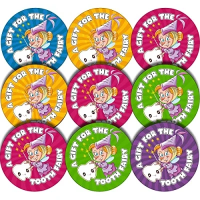Image of A Gift for The Tooth Fairy 30mm 144 Glossy Reward Stickers Teachers &amp; Parents