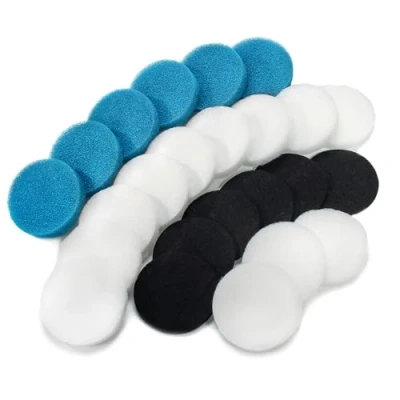 Image of LTWHOME Value Pack of Carbon Filter, Coarse Filter and Fine Pads Set Suitable for Eheim Classic 2217/600 2616175 (Pack 24)