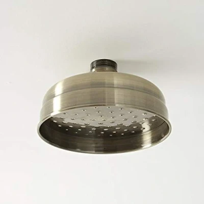 Image of Milano Elizabeth Traditional 155mm Round Apron Rainfall Shower Head Brushed Gold