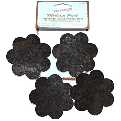 Image of Nortexx Modesty Pads Black, 100% Cotton, 13x9x0.5 cm