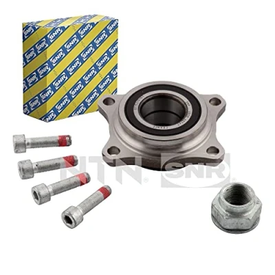 Image of 329737 Wheel bearing kit SNR R160.30 with rubber mount, integrated magnetic sensor ring 126mm ALFA ROMEO: 147