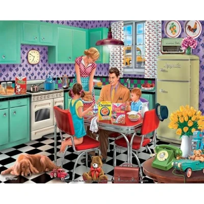 Image of White Mountain Puzzles Breakfast Table, 1000 Piece Jigsaw Puzzle