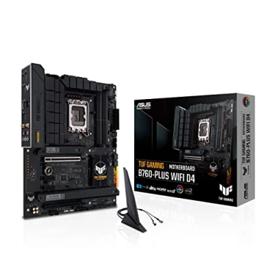 Image of ASUS TUF Gaming B760 PLUS WiFi D4, Intel LGA 1700, 4 x DIMM DDR4, 1 Display Port, HDMI