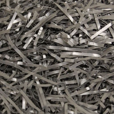 Image of 100g Metallic Silver Shredded Kraft Paper for Christmas Gift Hamper Fill