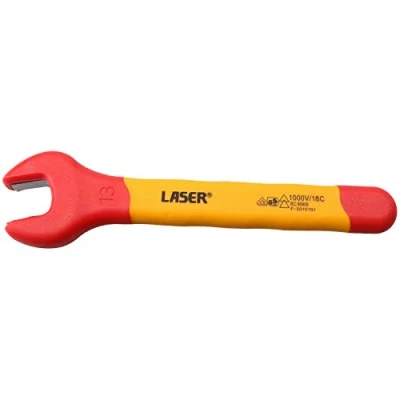 Image of 13mm Metric VDE Insulated Open Ended Spanner Use On Hybrid Electric Vehicles