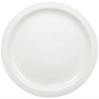 Image of Olympia Whiteware Narrow Rimmed Plate 180mm (Box 12)