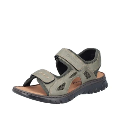 Image of Rieker Men&#039;s 26761 Sandal, Green, 7.5 UK