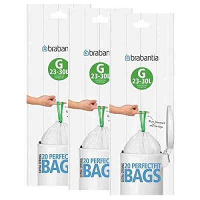 Image of Brabantia Size G 30 Litre Bin Liners (3 Pack)