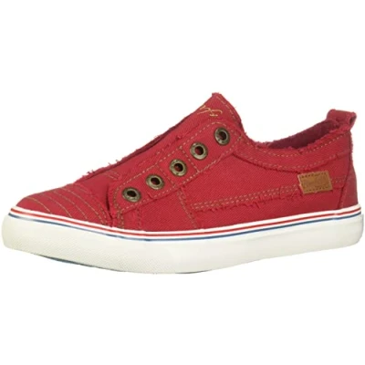 Image of Blowfish Malibu Women&#039;s Play Canvas Sneaker, Jester Red Hipster Twill, 5 UK