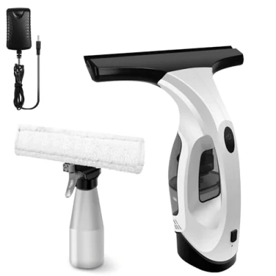Image of Cordless Window Vac, Handheld Vacuum Cleaner Rechargeable Power Kit, Electric Squeegee Streak Free Cleaning, Drip &amp; Glass 30 Minute Runtime, 150 ml Water Tank
