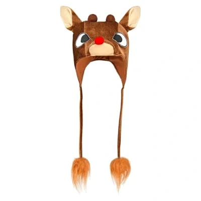 Image of Widmann 09772 Plush Reindeer Hat Unisex Adult, 17/11/2019, Brown, One Size