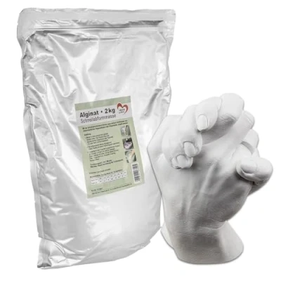 Image of Ideen mit Herz Alginate Quick Mould Compound, White, 2.0 kilograms, for Sculpting