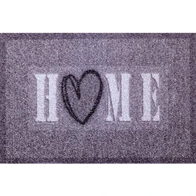 Image of oKu Tex Doormat, Polyamide, Home with Heart, 40 x 60 cm
