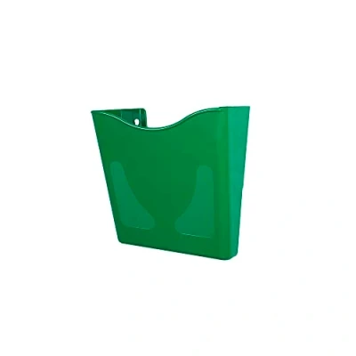 Image of Deflecto Green Portrait A4 Wall Mounted Document Holder Sign Leaflet Letter Rack Display Stands Poster Menu Holders