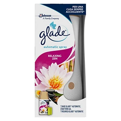 Image of Glade Automatic Spray Base with Refill Fragrance Relaxing Zen, Pack of 1 Dispenser, 270 ml